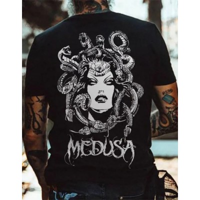 Medusa Print Graphic T-shirt