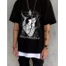 Satan Heart Print Graphic T-Shirt