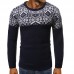 Men’s New Soft Snowflake Round Neck 3D Openwork Sweaters