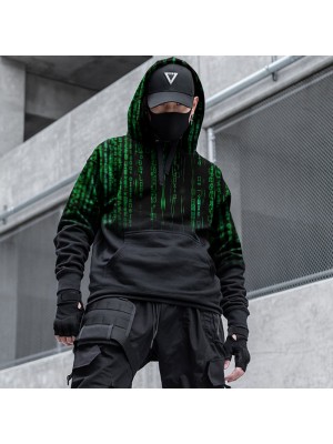 3D chip loose long sleeved hoodie HF2408-02-02 HF2408-02-02