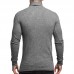 Mens Fashion Cotton High Collar Sweaters