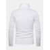 Men Solid Soft High Collar Bottoming Shirts